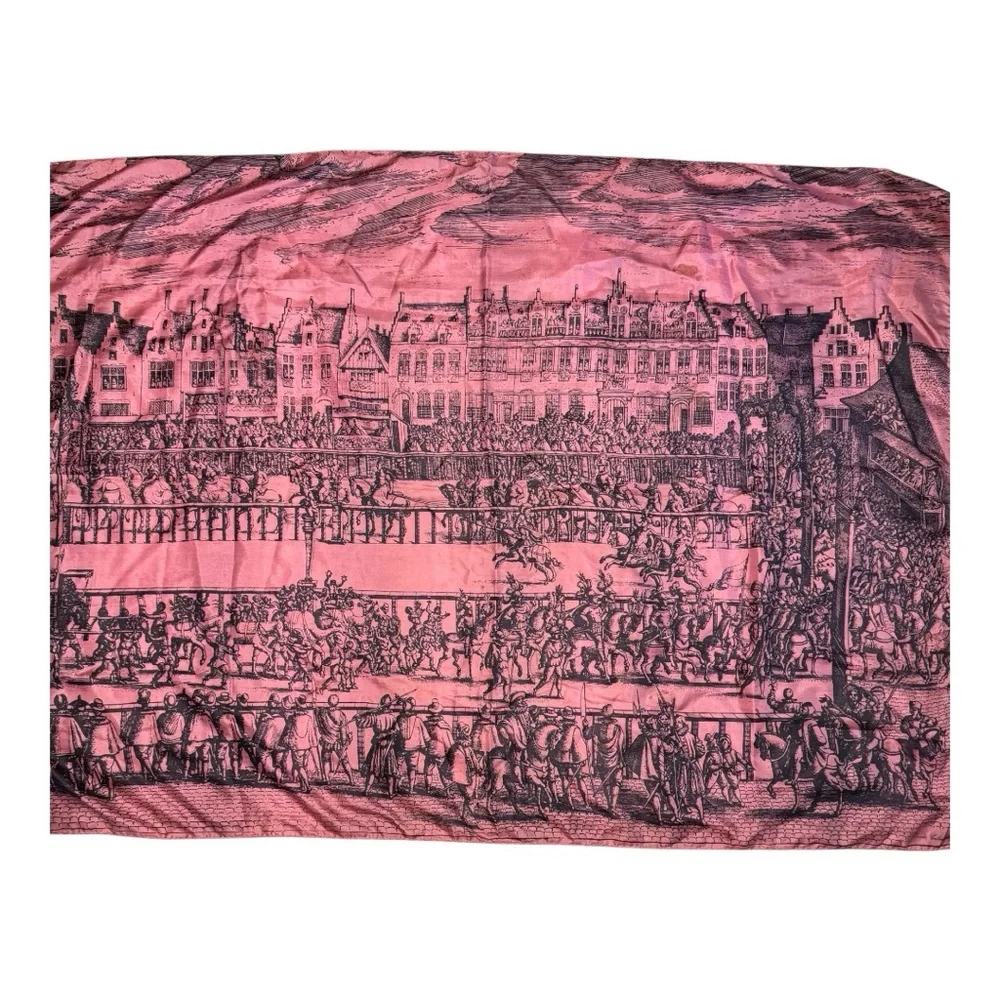 Rare Brooke Cadwallader Renaissance Silk Scarf